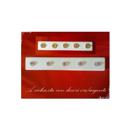 STAGGIA A 5 LED BIANCHI CON BATTERIE - ELETTRONICA