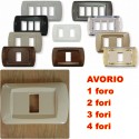 PLACCA AVORIO IN ABS PER SCATOLE RETTANGOLARI  SERIE ECLIPSE