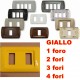 PLACCA GIALLA IN ABS PER SCATOLE RETTANGOLARI SERIE ECLIPSE