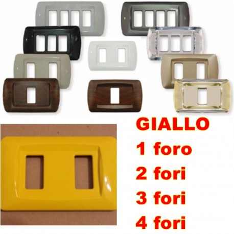 PLACCA GIALLA IN ABS PER SCATOLE RETTANGOLARI SERIE ECLIPSE