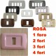 PLACCA ROSA IN ABS PER SCATOLE RETTANGOLARI SERIE ECLIPSE