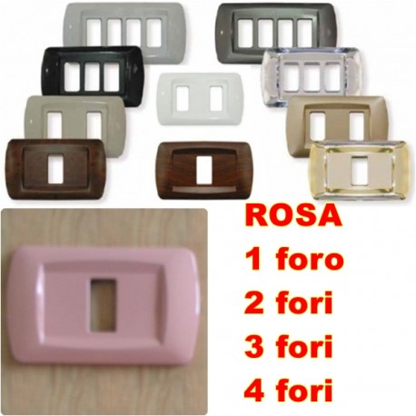 PLACCA ROSA IN ABS PER SCATOLE RETTANGOLARI SERIE ECLIPSE