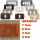 PLACCA ARANCIO IN ABS PER SCATOLE RETTANGOLARI SERIE ECLIPSE