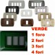 PLACCA VERDE IN ABS PER SCATOLE RETTANGOLARI SERIE ECLIPSE