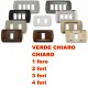 PLACCA VERDE CHIARO IN ABS PER SCATOLE RETTANGOLARI SERIE ECLIPSE