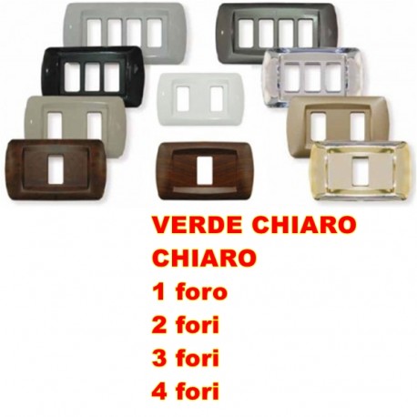 PLACCA VERDE CHIARO IN ABS PER SCATOLE RETTANGOLARI SERIE ECLIPSE