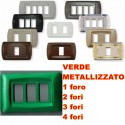 PLACCA VERDE METALLIZZATO IN ABS PER SCATOLE RETTANGOLARI