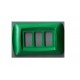 PLACCA VERDE METALLIZZATO IN ABS PER SCATOLE RETTANGOLARI