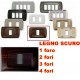 PLACCA LEGNO SCURO IN ABS PER SCATOLE RETTANGOLARI SERIE ECLIPSE