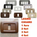 PLACCA LEGNO CHIARO IN ABS PER SCATOLE RETTANGOLARI SERIE ECLIPSE