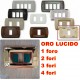 PLACCA ORO LUCIDO IN ABS PER SCATOLE RETTANGOLARI SERIE ECLIPSE