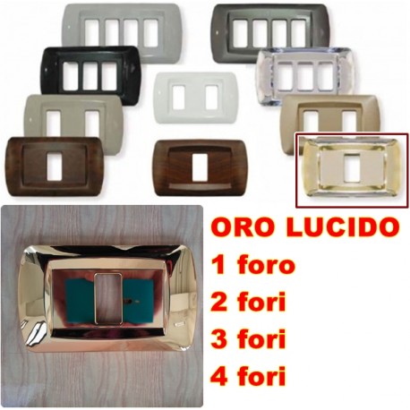 PLACCA ORO LUCIDO IN ABS PER SCATOLE RETTANGOLARI SERIE ECLIPSE