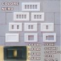 PLACCA NERA IN ABS PER SCATOLE RETTANGOLARI  SERIE ELITE