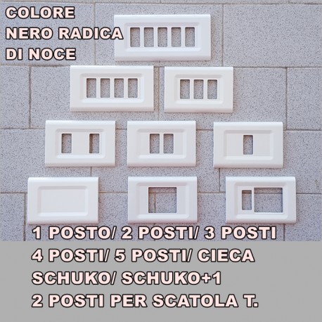 PLACCA RADICA DI NOCE IN ABS PER SCATOLE RETTANGOLARI SERIE ELITE