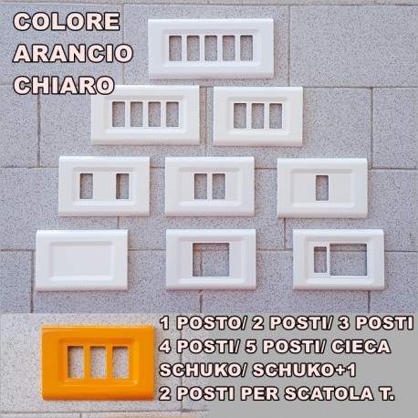 PLACCA ARANCIO CHIARO IN ABS PER SCATOLE RETTANGOLARI SERIE ELITE
