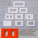 PLACCA ARANCIO IN ABS PER SCATOLE RETTANGOLARI SERIE ELITE