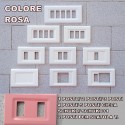 PLACCA ROSA IN ABS PER SCATOLE RETTANGOLARI SERIE ELITE