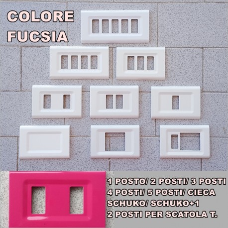 PLACCA FUCSIA IN ABS PER SCATOLE RETTANGOLARI SERIE ELITE