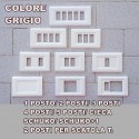 PLACCA GRIGIO IN ABS PER SCATOLE RETTANGOLARI SERIE ELITE