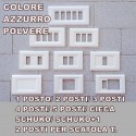 PLACCA AZZURRO POLVERE IN ABS PER SCATOLE RETTANGOLARI SERIE ELITE