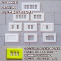 PLACCA GIALLO FLUORESCENTE IN ABS PER SCATOLE RETTANGOLARI SERIE ELITE