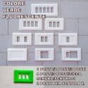 PLACCA VERDE FLUORESCENTE IN ABS PER SCATOLE RETTANGOLARI SERIE ELITE