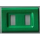 PLACCA VERDE METALLIZZATO IN ABS PER SCATOLE RETTANGOLARI SERIE ELITE