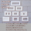 PLACCA VERDE CHIARO IN ABS PER SCATOLE RETTANGOLARI SERIE ELITE