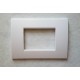 PLACCA BIANCA IN ABS PER SCATOLE RETTANGOLARI SERIE SOFT 3 / 4 / 6 POSTI