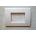 PLACCA BIANCA IN ABS PER SCATOLE RETTANGOLARI SERIE SOFT 2 / 3 / 4 / 7 POSTI