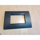 PLACCA NERA IN ABS PER SCATOLE RETTANGOLARI SERIE SOFT 3/4/6 POSTI