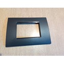 PLACCA NERA IN ABS PER SCATOLE RETTANGOLARI SERIE SOFT 2/3/4/7 POSTI