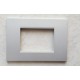 PLACCA GRIGIO CHIARO IN ABS PER SCATOLE RETTANGOLARI SERIE SOFT 3/4/6 POSTI