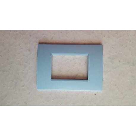 PLACCA AZZURRO POLVERE IN ABS PER SCATOLE RETTANGOLARI SERIE SOFT 3/4/6 POSTI