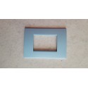 PLACCA AZZURRO POLVERE IN ABS PER SCATOLE RETTANGOLARI SERIE SOFT 2/3/4/7 POSTI