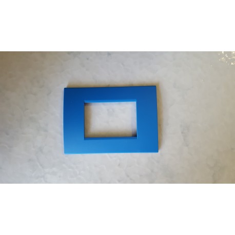 PLACCA BLU CIELO IN ABS PER SCATOLE RETTANGOLARI SERIE SOFT 3/4/6 POSTI