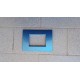 PLACCA  BLU CIELO METALLIZZATO IN ABS PER SCATOLE RETTANGOLARI SERIE SOFT 3/4/6 POSTI