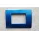 PLACCA BLU METALLIZZATO IN ABS PER SCATOLE RETTANGOLARI SERIE SOFT 3/4/6 POSTI