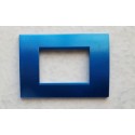 PLACCA BLU METALLIZZATO IN ABS PER SCATOLE RETTANGOLARI SERIE SOFT 2/3/4/7 POSTI