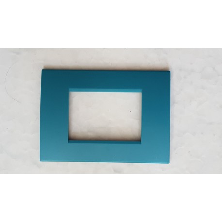 PLACCA BLU METALESCENTE IN ABS PER SCATOLE RETTANGOLARI SERIE SOFT 3/4/6 POSTI