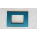 PLACCA BLU METALESCENTE IN ABS PER SCATOLE RETTANGOLARI SERIE SOFT 3/4/7 POSTI