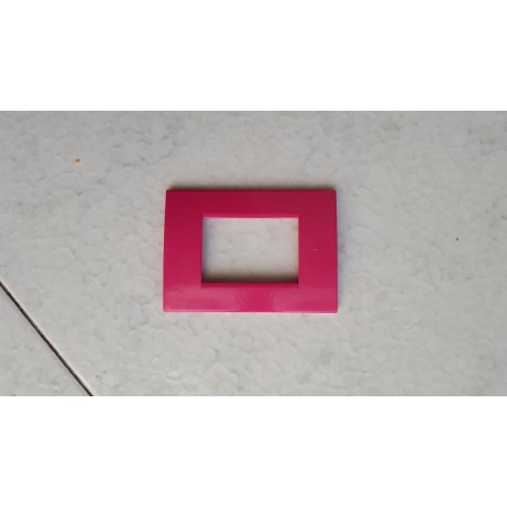 PLACCA FUCSIA IN ABS PER SCATOLE RETTANGOLARI SERIE SOFT 3/4/6 POSTI