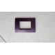 PLACCA  VIOLA METALLIZZATO IN ABS PER SCATOLE RETTANGOLARI SERIE SOFT 3/4/6 POSTI