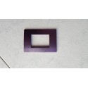 PLACCA  VIOLA METALLIZZATO IN ABS PER SCATOLE RETTANGOLARI SERIE SOFT 2/3/4/7 POSTI