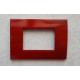 PLACCA ROSSA IN ABS PER SCATOLE RETTANGOLARI SERIE SOFT 3/4/6 POSTI