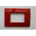 PLACCA ROSSA IN ABS PER SCATOLE RETTANGOLARI SERIE SOFT 2/3/4/7 POSTI