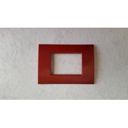 PLACCA ROSSO METALLIZZATO IN ABS PER SCATOLE RETTANGOLARI SERIE SOFT 2/3/4/7 POSTI