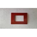PLACCA ROSSO METALLIZZATO IN ABS PER SCATOLE RETTANGOLARI SERIE SOFT 2/3/4/7 POSTI