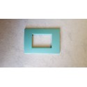 PLACCA VERDE ACQUA IN ABS PER SCATOLE RETTANGOLARI SERIE SOFT 3/4/7 POSTI