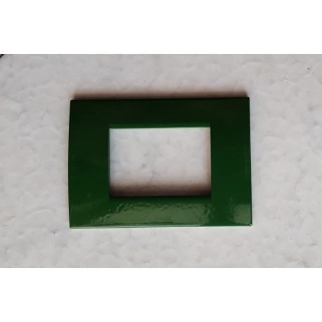 PLACCA VERDE IN ABS PER SCATOLE RETTANGOLARI SERIE SOFT 3/4/6 POSTI